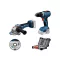 BOSCH Pachet putere cu acumulator GSR 18V-65 + GWS18V-11 + set accesorii (fără acumulator și încărcător)