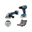 BOSCH Pachet putere cu acumulator GSR 18V-65 + GWS18V-11 + set accesorii (fără acumulator și încărcător)