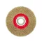 VOREL Perie circulară 125 x 20 mm cu inele de reducere, cu acoperire de alamă