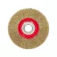 VOREL Perie circulară 125 x 20 mm cu inele de reducere, cu acoperire de alamă