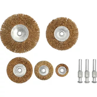 Set de perii rotunde Pin 8 piese 25-75 mm