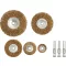 Set de perii rotunde Pin 8 piese 25-75 mm