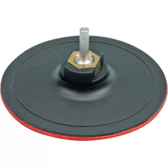 VOREL Placa de cauciuc Velcro 125 mm M14 + adaptor pin 6 mm