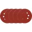 Disc fibră velcro VOREL 125 mm / P36 8 găuri (5 buc)