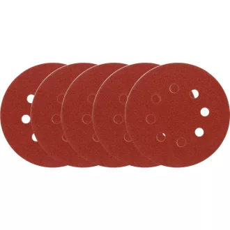 Disc fibră velcro VOREL 125 mm / P40 8 găuri (5 buc)