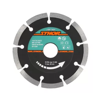   STHOR Disc de tăiere cu diamant 115 x 1,9 x 7,0 x 22,2 mm segmentat