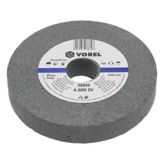 Disc de șlefuit VOREL 150 x 32 x 25 mm granulație fină