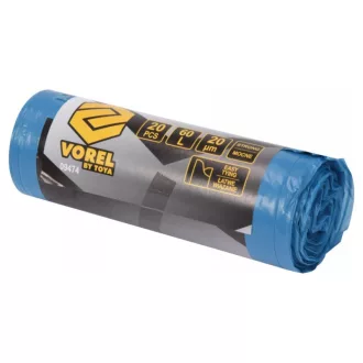 VOREL Sac de gunoi cu clapă 0,02 mm 60 litri (20 buc)