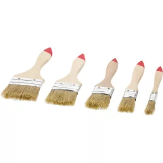 Set de perii cu mâner din lemn din 5 piese 0,5-2,5"