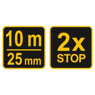 Bandă de măsurat VOREL 10 mx 25 mm