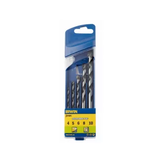   Set de burghie pentru granit IRWIN 5 piese cilindrice (4-5-6-8-10 mm)