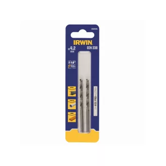   Burghiu cu șurub IRWIN 4,2 x 75/43 mm HSS PRO cilindric (2 buc)