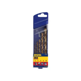   Set de burghie cu șurub IRWIN 5 bucăți HSS Co cilindric (4-5-6-8-10 mm)