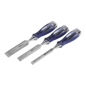   Set dălți pentru lemn IRWIN Marples cu mâner din metal ciocănit din 3 piese