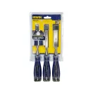 Set dălți pentru lemn IRWIN Marples cu mâner din metal ciocănit din 3 piese