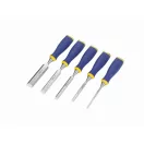 Set dălți pentru lemn IRWIN Marples cu mâner moale din 5 piese