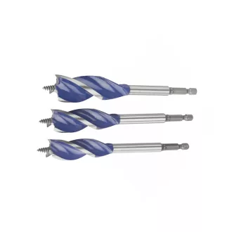 IRWIN Set burghiu lemn 3 piese Blue Groove 6x (20-22-25 mm)