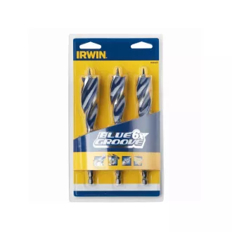 IRWIN Set burghiu lemn 3 piese Blue Groove 6x (20-22-25 mm)