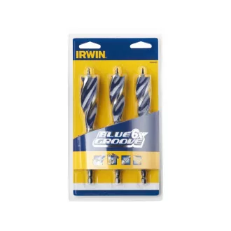 IRWIN Set burghiu lemn 3 piese Blue Groove 6x (20-22-25 mm)
