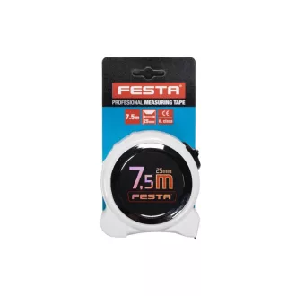 FESTA Ruletă de măsurat 7,5 m x 25 mm întărită