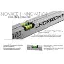 HORIZONT Nivel cu apă 2000 mm cu 2 libele magnetice
