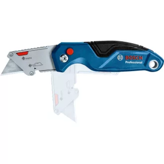   BOSCH Cuțit cu lamă trapezoidală pliabil, cu suport pentru lame + 3 lame