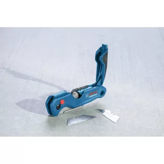   BOSCH Cuțit cu lamă trapezoidală pliabil, cu suport pentru lame + 3 lame