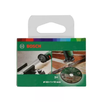   BOSCH Disc de tăiat pentru metal 50 x 1,0 x 10 mm A 60 N BF (3 buc)