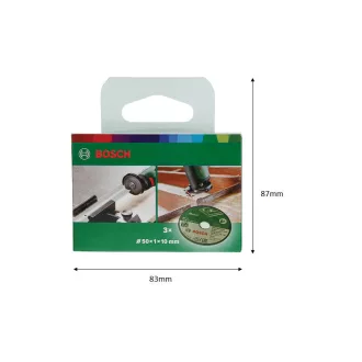   BOSCH Disc de tăiat pentru metal 50 x 1,0 x 10 mm A 60 N BF (3 buc)