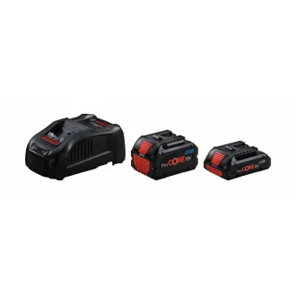   Set baterie BOSCH ProCORE 18 V / 1 baterie de 4,0 Ah + 1 baterie de 5,5 Ah + încărcător rapid GAL 1880 CV