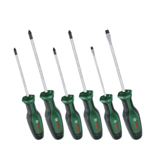 Set de șurubelnițe BOSCH 6 piese S2 (PH, PZ, SL)