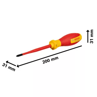 Șurubelniță BOSCH PZ1 x 100 mm izolată până la 1000 V