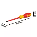 Șurubelniță BOSCH PZ2 x 125 mm izolată până la 1000 V