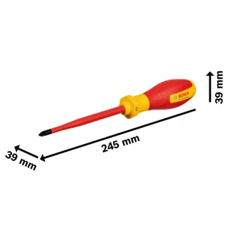 Șurubelniță BOSCH PZ2 x 125 mm izolată până la 1000 V