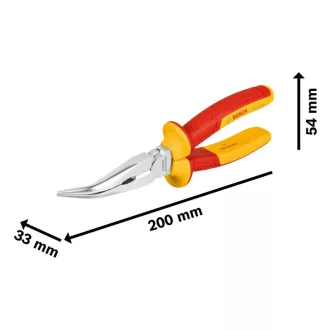   BOSCH Clește cu capăt curbat la 40° 200 mm izolat până la 1000 V CrV