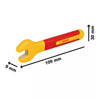   BOSCH cheie cu cap deschis 10 mm / 110 mm până la 1000 V izolat CrV