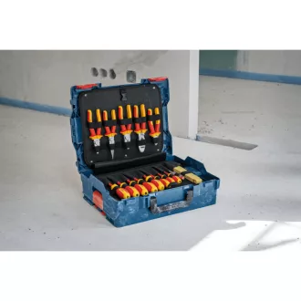   BOSCH Set de scule manuale pentru electricieni, 37 piese în valiză (21 piese VDE + 16 piese diverse)