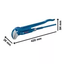 BOSCH Clește suedez "S" cu unghi de 45° 420 mm CrV (max.: 60 mm)
