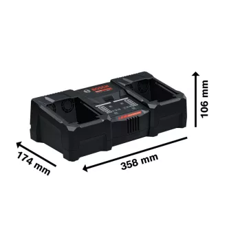   BOSCH EXPERT Încărcător dual cu răcire activă pentru baterii EXAL18V2-320 / curent de încărcare 2 x 16 A