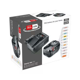   BOSCH Set acumulator PBA 18V / 1 x 6,0 Ah acumulator + încărcător AL 18V-44