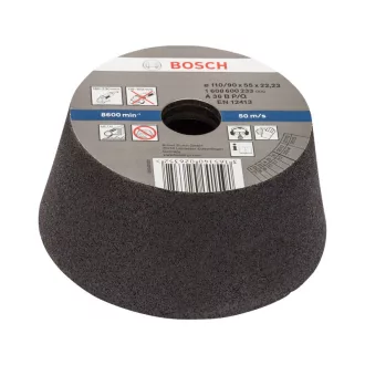   Disc abraziv conic BOSCH pentru polizor unghiular mare 110/90 x 55 x 22,2 mm / P36