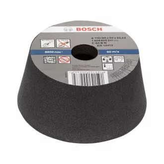   Disc abraziv conic BOSCH pentru polizor unghiular mare 110/90 x 55 x 22,2 mm / P54