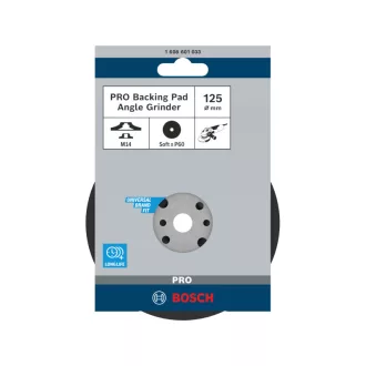 BOSCH PRO Suport de cauciuc moale 125 mm / M14