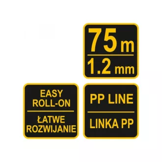 Snur de zidărie VOREL 75 fm x 1,2 mm portocaliu