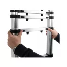 VOREL Scara telescopica 13 grade 3,8 m aluminiu