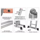 VOREL Scara multifunctionala 4 x 3 trepte