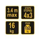 VOREL Scara multifunctionala 4 x 3 trepte