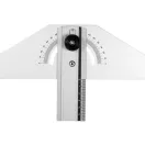 VOREL Raportor si rigla 0-180° 1000 mm aluminiu