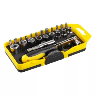   Set de chei cu dublu și vârf 23 bucăți 1/4" magnetic CrV