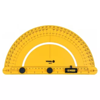 VOREL Protractor cu nivel cu bulă de aer 250 mm ABS